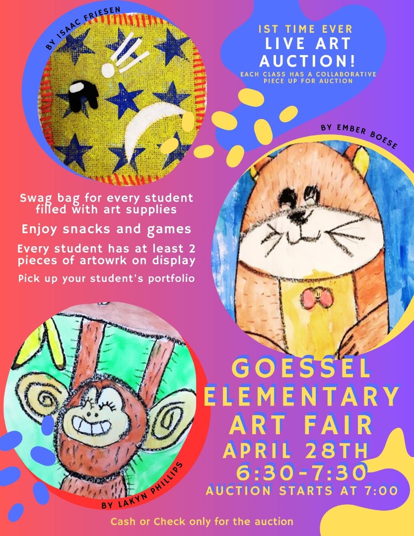 Goessel USD 411 Art Fair Coming Soon!